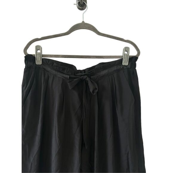 Ramy Brook Allyn Silk-Blend Pants Women’s Black Size Large - Picture 2 of 5
